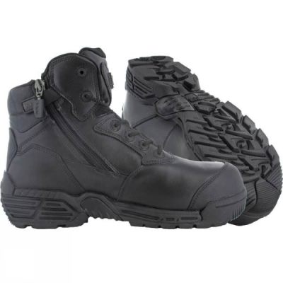 Botas Magnum Stealth Force 6.0 Side Zip Toe Bumper Composite Toe and Plate Hombre - Negras - Chile X